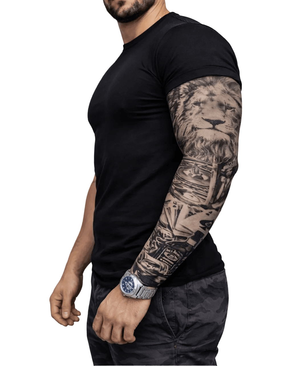 TATTOO – WHISKEY AND LION