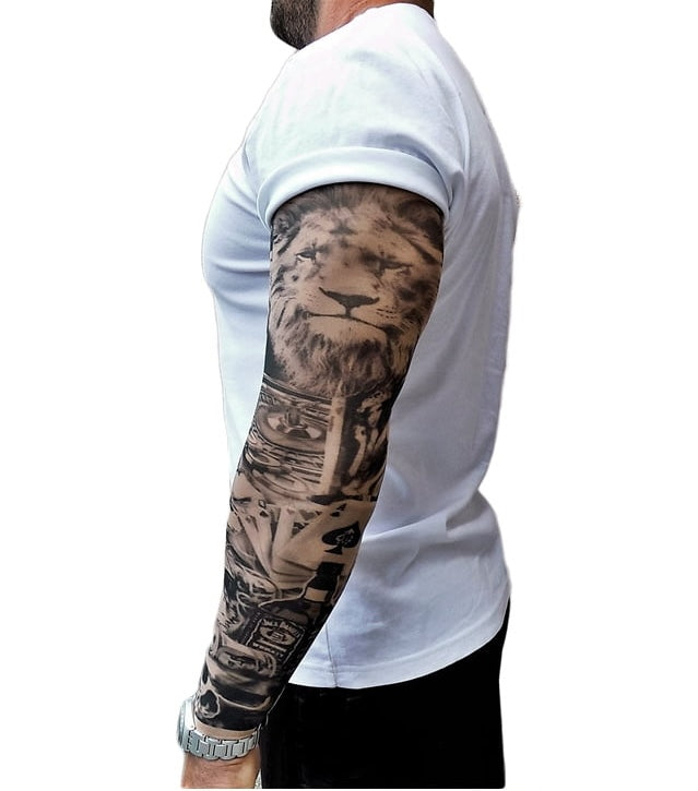 TATTOO – WHISKEY AND LION