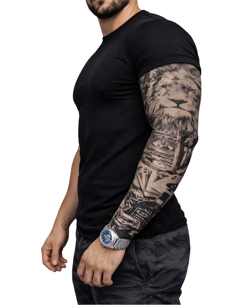 TATTOO – WHISKEY AND LION