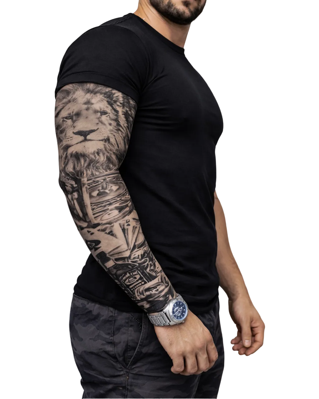 TATTOO – WHISKEY AND LION