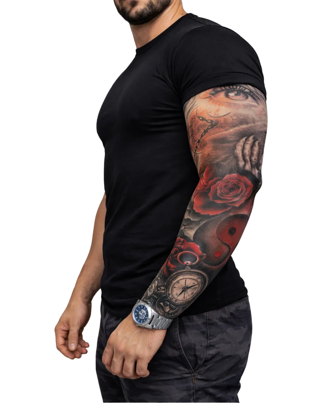 TATTOO SLEEVE – ROSE DESIGN
